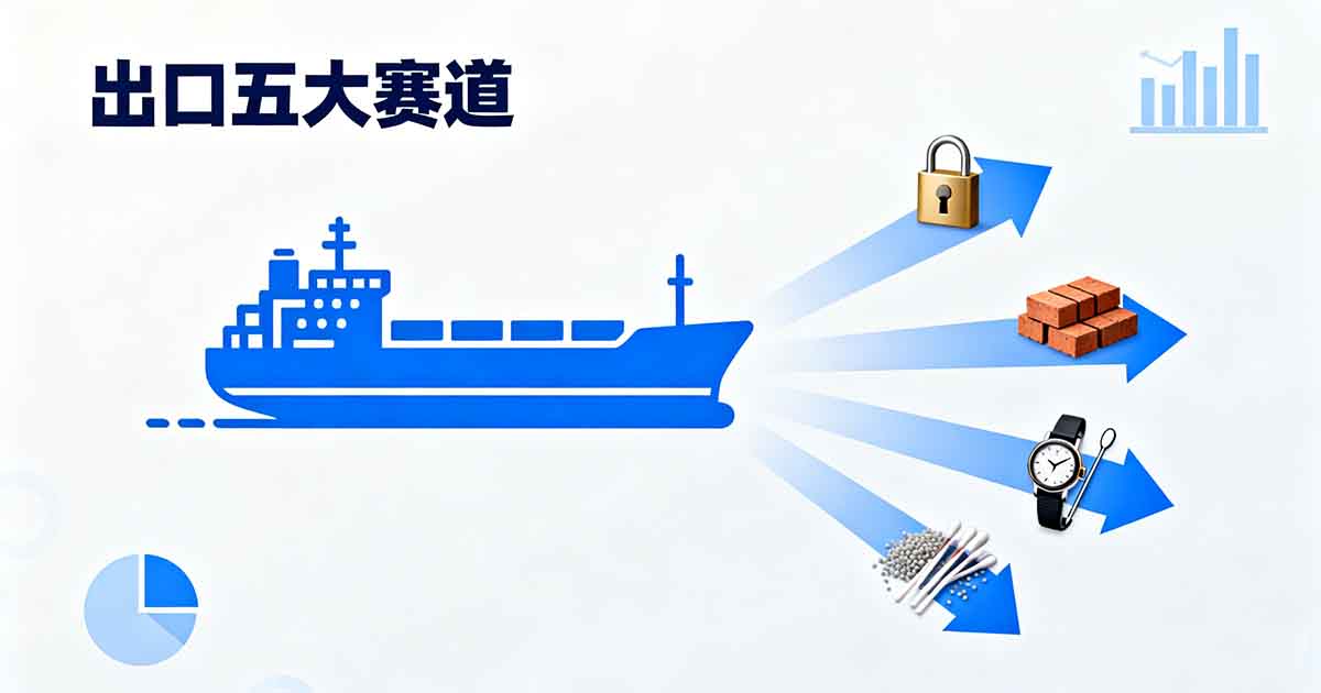 2026 年 4 月谁是真正的「中国制造」出口主力？海关数据揭示五大赛道